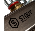 Коллекторная группа Stout SMS-0922 1"х3/4" 2 выхода, без расходомеров