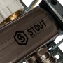 Коллекторная группа Stout SMS-0917 1"х3/4" 9 выходов, с расходомерами