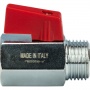 Кран шаровой мини 1/2"НР/ВР Stout флажок красный