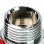 Кран шаровой мини 1/2"НР/ВР Stout флажок красный