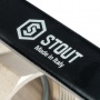 Кран шаровой 1 1/2"ВР/НР Stout полнопроходной рычаг черный