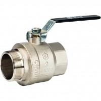 Кран шаровой 2"ВР/НР Stout полнопроходной рычаг черный