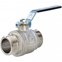 Кран шаровой 1/2"НР/НР Stout полнопроходной рычаг черный