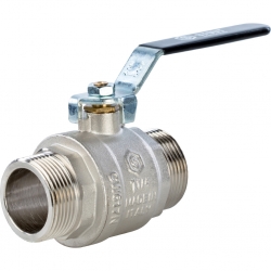 Кран шаровой 1/2"НР/НР Stout полнопроходной рычаг черный