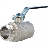 Кран шаровой 1 1/4"ВР/НР Stout полнопроходной рычаг черный