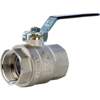 Кран шаровой 1"ВР/ВР Stout полнопроходной рычаг черный