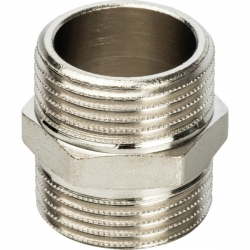 Ниппель 1"нр Stout никелированный латунный