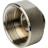 Переходник 1 1/2"вр х 1"нр Stout никелированный латунный