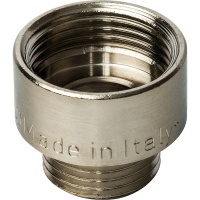 Переходник 3/4"вр х 1/2"нр Stout никелированный латунный