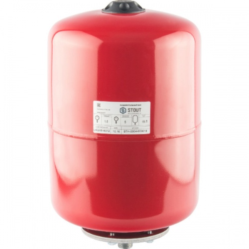 Расширительный бак Stout STH-0004 для системы отопления 18 л красный 5 bar 100°С верхнее 3/4" купить в интернет магазине Санрай73