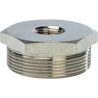 Футорка 1 1/2"нр х 1/2"вр Stout никелированная латунная