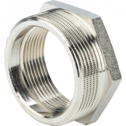 Футорка 2"нр х 1 1/2"вр Stout никелированная латунная