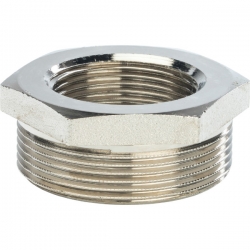 Футорка 2"нр х 1 1/4"вр  Stout никелированная латунная