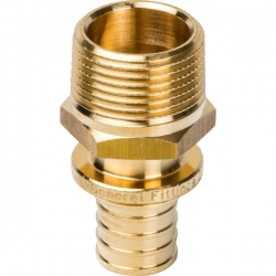 Переходник 20мм х 3/4"нр Stout аксиальный для труб из сшитого полиэтилена