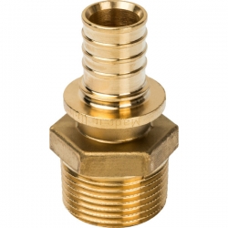 Переходник 25мм х 1"нр Stout аксиальный для труб из сшитого полиэтилена