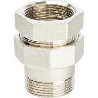Разъемное соединение 1 1/4"ВН Stout никелированное уплотнение o-ring