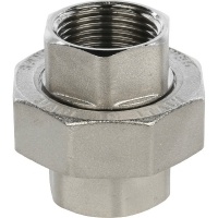 Разъемное соединение 3/4"ВВ Stout никелированное