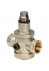 Редуктор давления поршневой под манометр Stout 3/4"вр, PN25, 1-5.5 бар