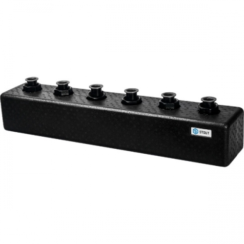 Коллектор стальной распределительный STOUT SDG-0017 DN 25, 3(5) контуров купить в интернет магазине Санрай73