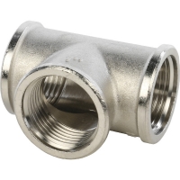 Тройник 1"вр Stout никелированный латунный