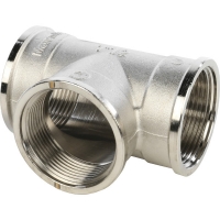 Тройник 1 1/2"вр Stout никелированный латунный