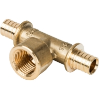 Тройник 16мм х 1/2"вр х 16мм Stout аксиальный для труб из сшитого полиэтилена