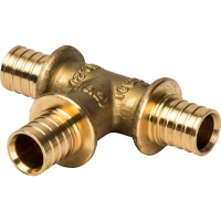 Тройник 16мм х 16мм х 16мм Stout аксиальный для труб из сшитого полиэтилена