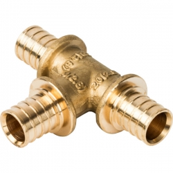 Тройник 20мм х 20мм х 20мм Stout аксиальный для труб из сшитого полиэтилена