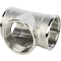 Тройник 2"вр Stout никелированный латунный