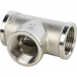 Тройник 3/4"вр Stout никелированный латунный