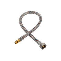 Гибкая подводка д/воды 0,5 м 1/2 г х 1/2 ш сталь STOUT