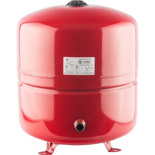 Расширительный бак Stout STH-0005 для системы отопления 50 л красный 5 bar 100°С боковое 3/4" купить в интернет магазине Санрай73
