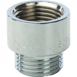 Удлинитель 1/2"ВН х 15мм Stout хромированный латунный