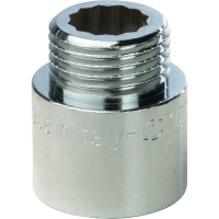 Удлинитель 1/2"ВН х 20мм Stout хромированный латунный