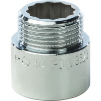 Удлинитель 3/4"ВН х 20мм Stout хромированный латунный