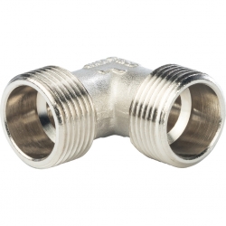 Угольник 3/4"нр Stout никелированный латунный