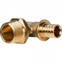 Угольник 20мм х 3/4"нр Stout аксиальный для труб из сшитого полиэтилена