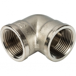 Угольник 3/4"вр х 3/4"вр Stout никелированный латунный