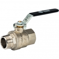 Кран шаровой 3/4"ВР/НР Stout полнопроходной рычаг черный