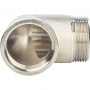 Угольник 1 1/4"вр х 1 1/4"нр Stout никелированный латунный