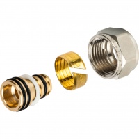 Фитинг компрессионный евроконус 16х2,0 х 1/2" Stout SFC-0022 для труб PEX-AL-PEX