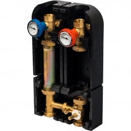 Насосная группа STOUT SDG-0007 с 3-х ходовым смесительным клапаном 1", без насоса