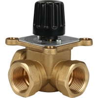 Трехходовой смесительный клапан Stout 3/4"вр, 6.0м3/ч