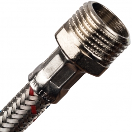 Гибкая подводка д/воды 0,6 м 1/2 ш х 3/8 г сталь STOUT