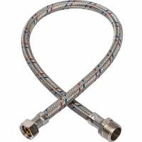 Гибкая подводка д/воды 0,6 м 1/2 ш х 3/8 г сталь STOUT