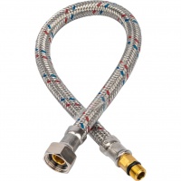 Гибкая подводка д/воды 0,4 м М10 (18мм) х 3/8 г STOUT