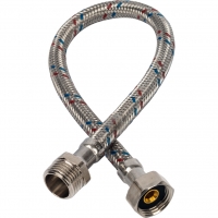 Гибкая подводка д/воды 0,4 м 1/2 г х 1/2 ш сталь STOUT