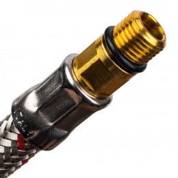 Гибкая подводка д/воды 0,5 м М10 (18мм) х 1/2 г сталь STOUT