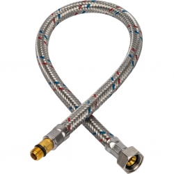 Гибкая подводка д/воды 0,5 м М10 (18мм) х 3/8 г STOUT