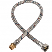 Гибкая подводка д/воды 0,6 м 1/2 г х 3/8 ш сталь STOUT